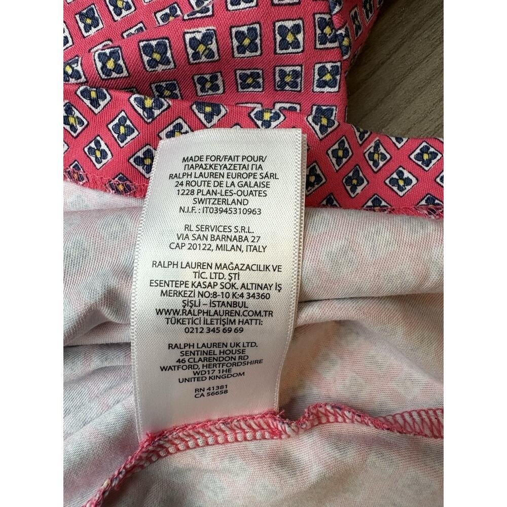 Polo Ralph Lauren Classic Fit Cotton Geometric Pink Polo Men Size 2XL Golf - Picture 8 of 11